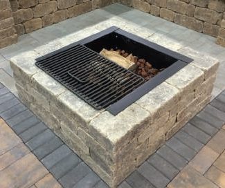 Fire Pits The Bauer Company, Square Fire Pit Cooking Grate